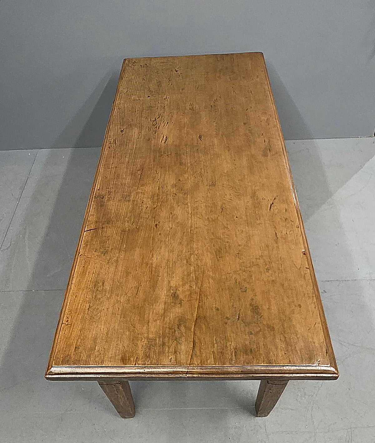 Vintage Old Teak Dining Table, C. 1940, Indonesia