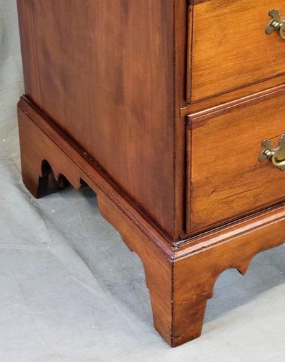 Antique 19th Century American Chippendale Cherry Chest of Drawers