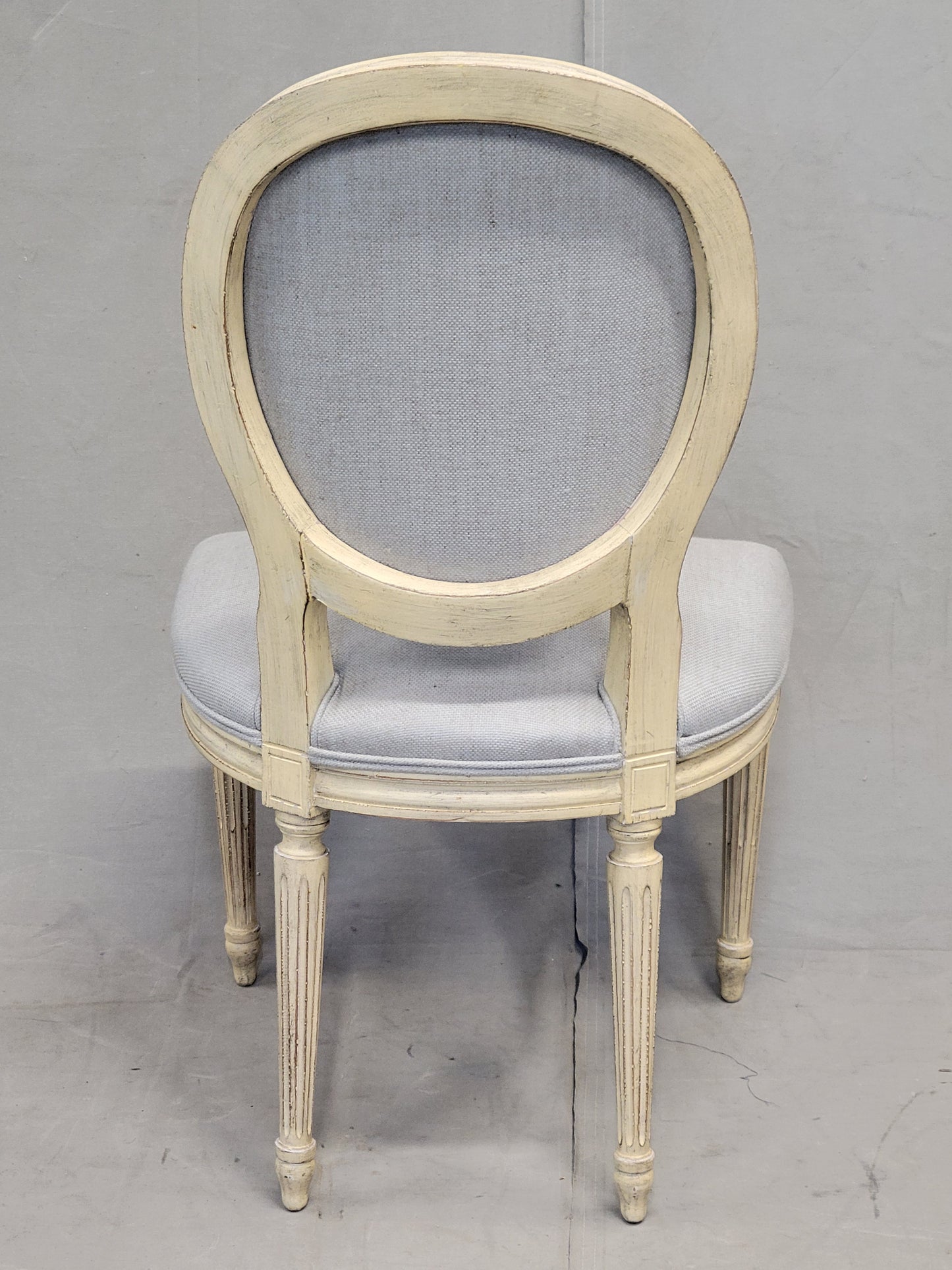 Vintage Baker Furniture French Louis XVI Painted Dining Chairs Reupholstered - Set of 6