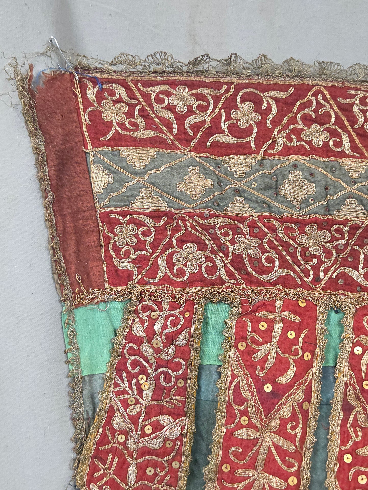 Antique Early 20th Century Sumatran Ceremonial Tirai Textile Hanging