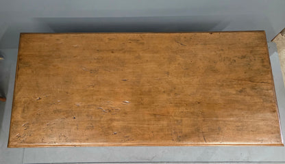 Vintage Old Teak Dining Table, C. 1940, Indonesia