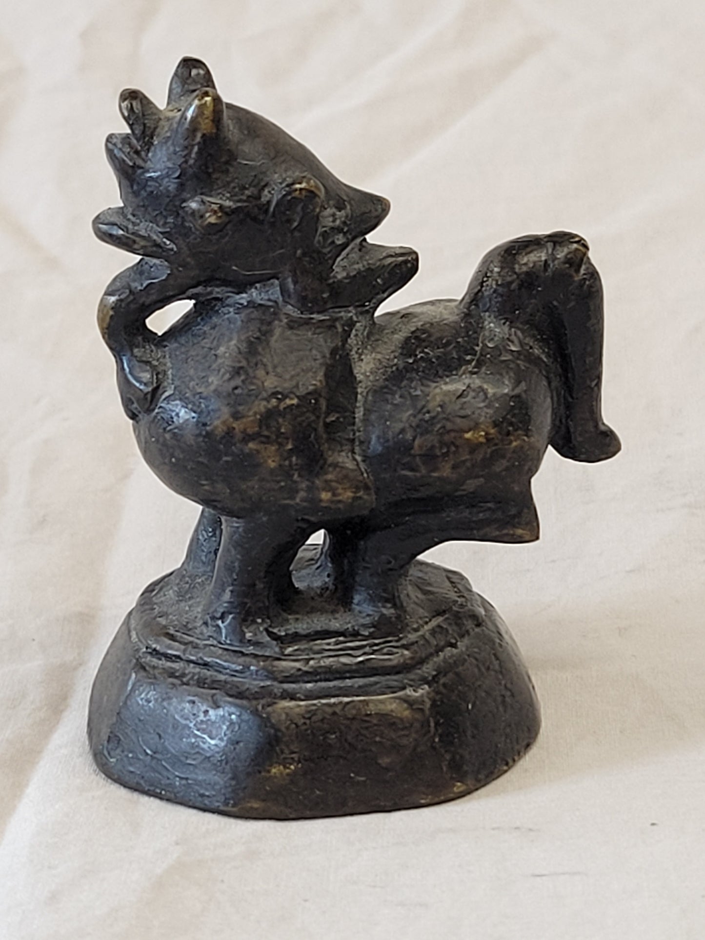 Set of 8 Antique Burmese Dragon Bronze Opium Weights