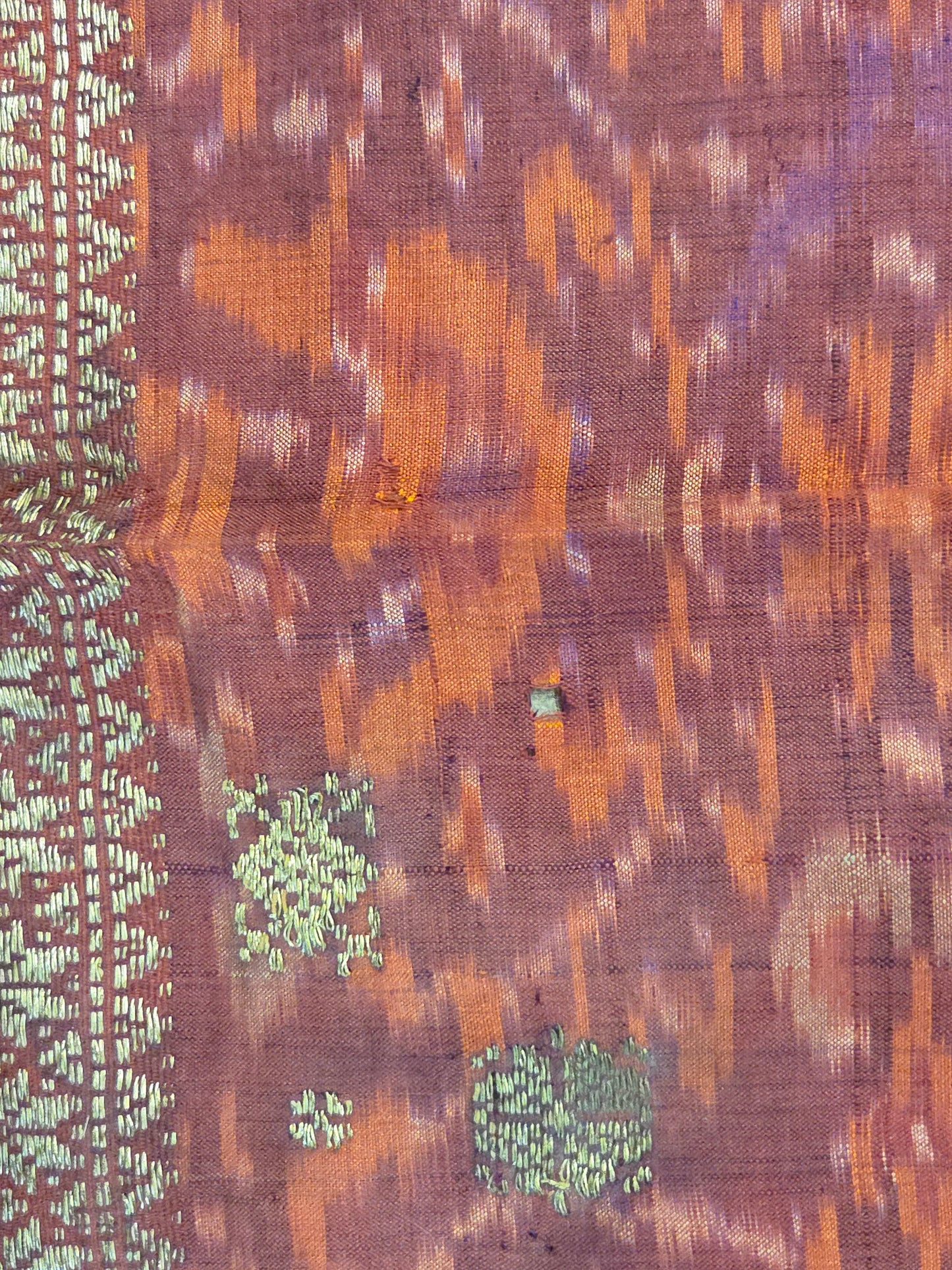 Antique Early 20th century Malaysian Ikat Songket Head Cloth from Sumatra