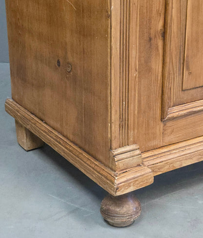 Antique Eastern European Pine Stepback China Cabinet Sideboard Hutch