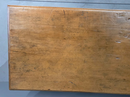 Vintage Old Teak Dining Table, C. 1940, Indonesia