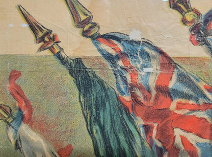 "L'Emprunt De La Defense Nationale" Ww1 Vintage Poster, by Jules Abel Faivre