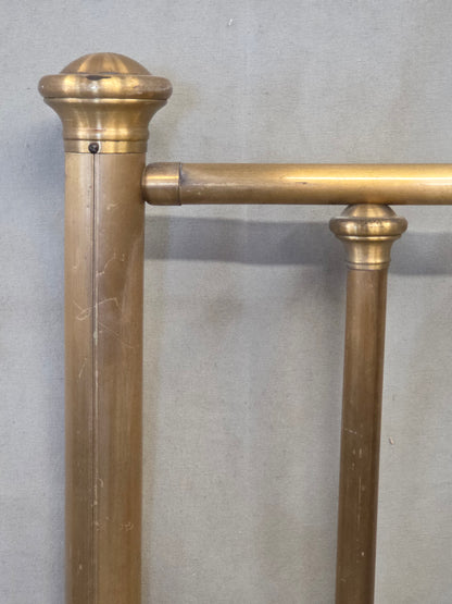 Antique Brass Twin Bed Headboards - A Pair