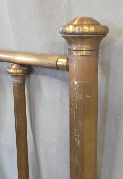 Antique Brass Twin Bed Headboards - A Pair