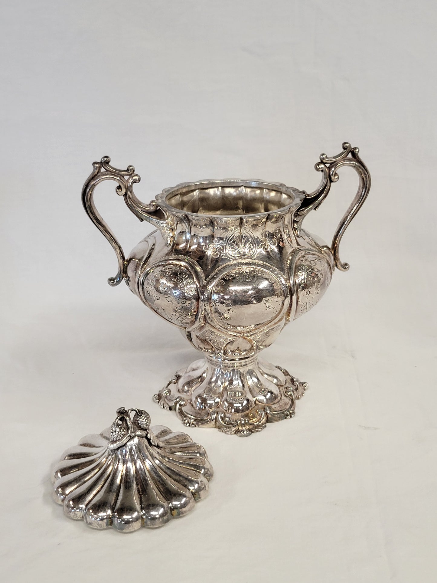 Antique 1870s Redfield & Rice Silverplate Tea and Coffee Set