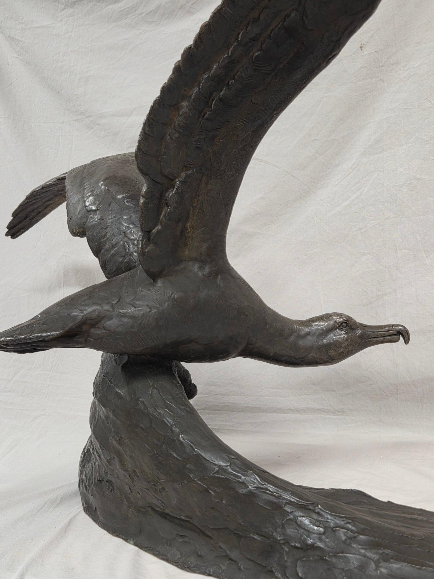 Albatross bronze sculpture, by French artist Maximilien Fiot (1886-1953)