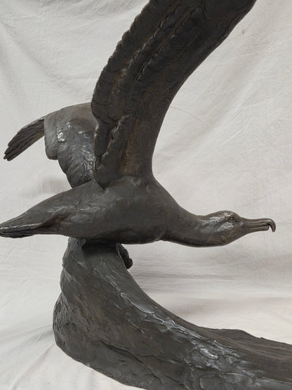 Albatross bronze sculpture, by French artist Maximilien Fiot (1886-1953)