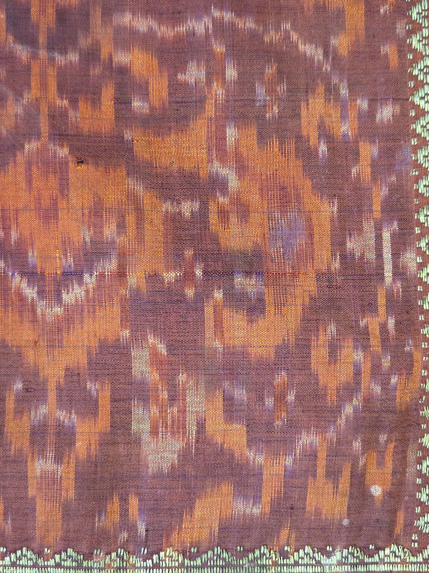 Antique Early 20th century Malaysian Ikat Songket Head Cloth from Sumatra