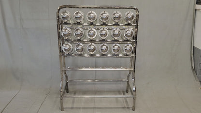 Antique 1920s Argentinian Vendosolo 18 Canister Candy Store Display (Caramelera)
