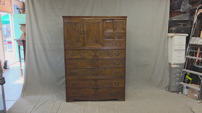 Antique 1920s Japanese Three Piece Elm and Kiri Wood Isho Tansu Chest