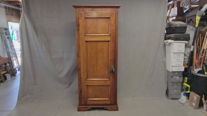Antique French Rustic Pine and Cherry Wood Cupboard
