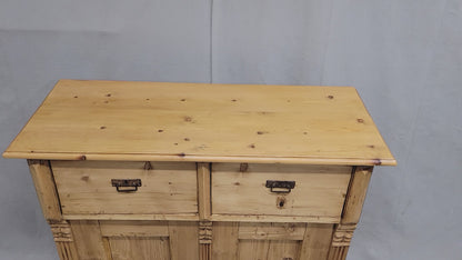 Antique Eastern European Rustic Pine Buffet